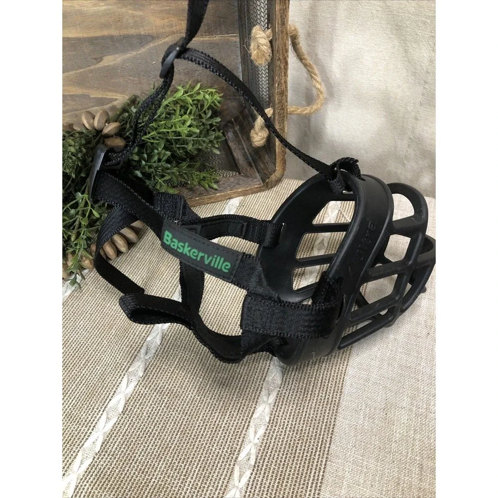 Baskerville Ultra Dog Muzzle Size 5 – Basket Style – Large Dogs – adjustable